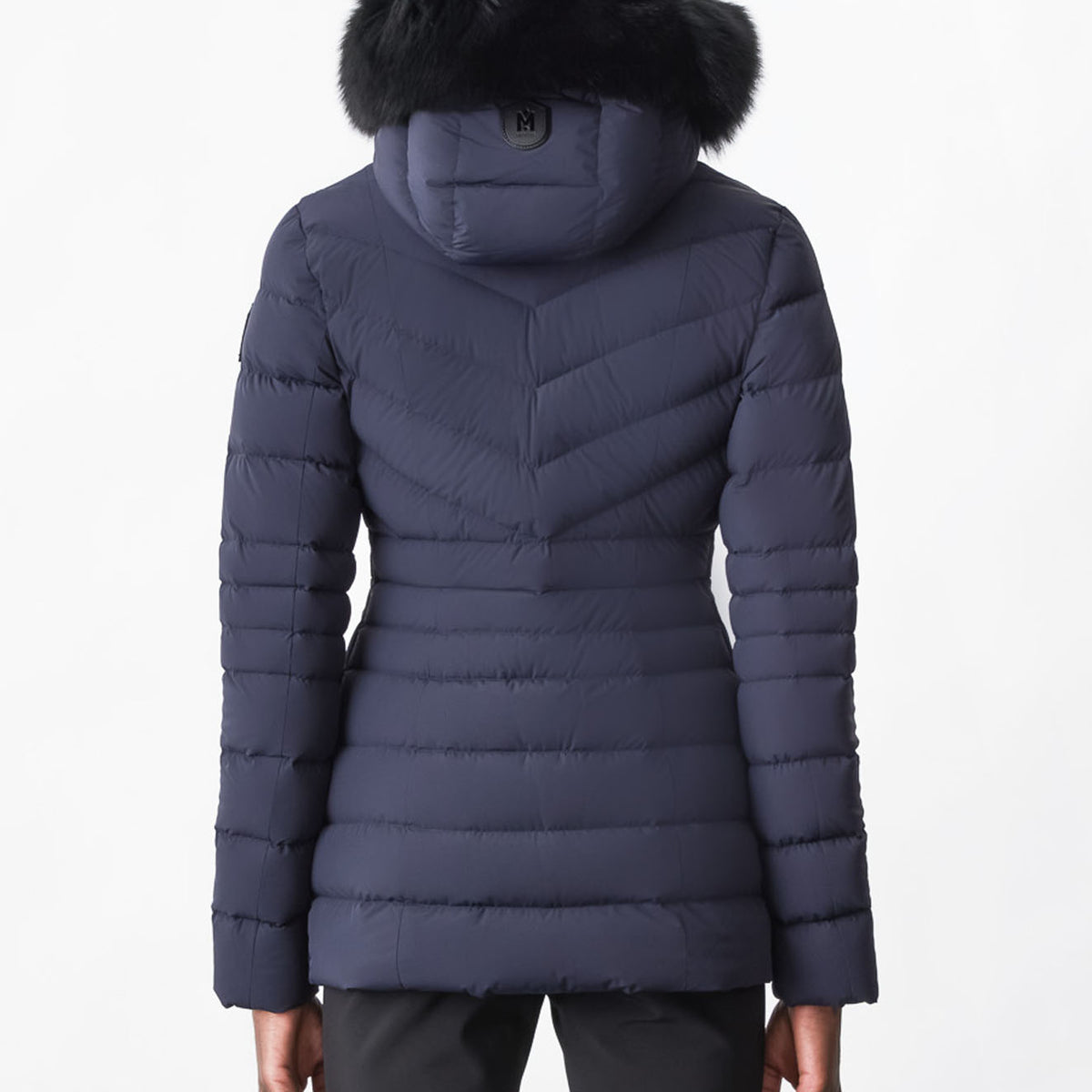 PATSY-BX Down jacket with blue fur for Women | Mackage® US