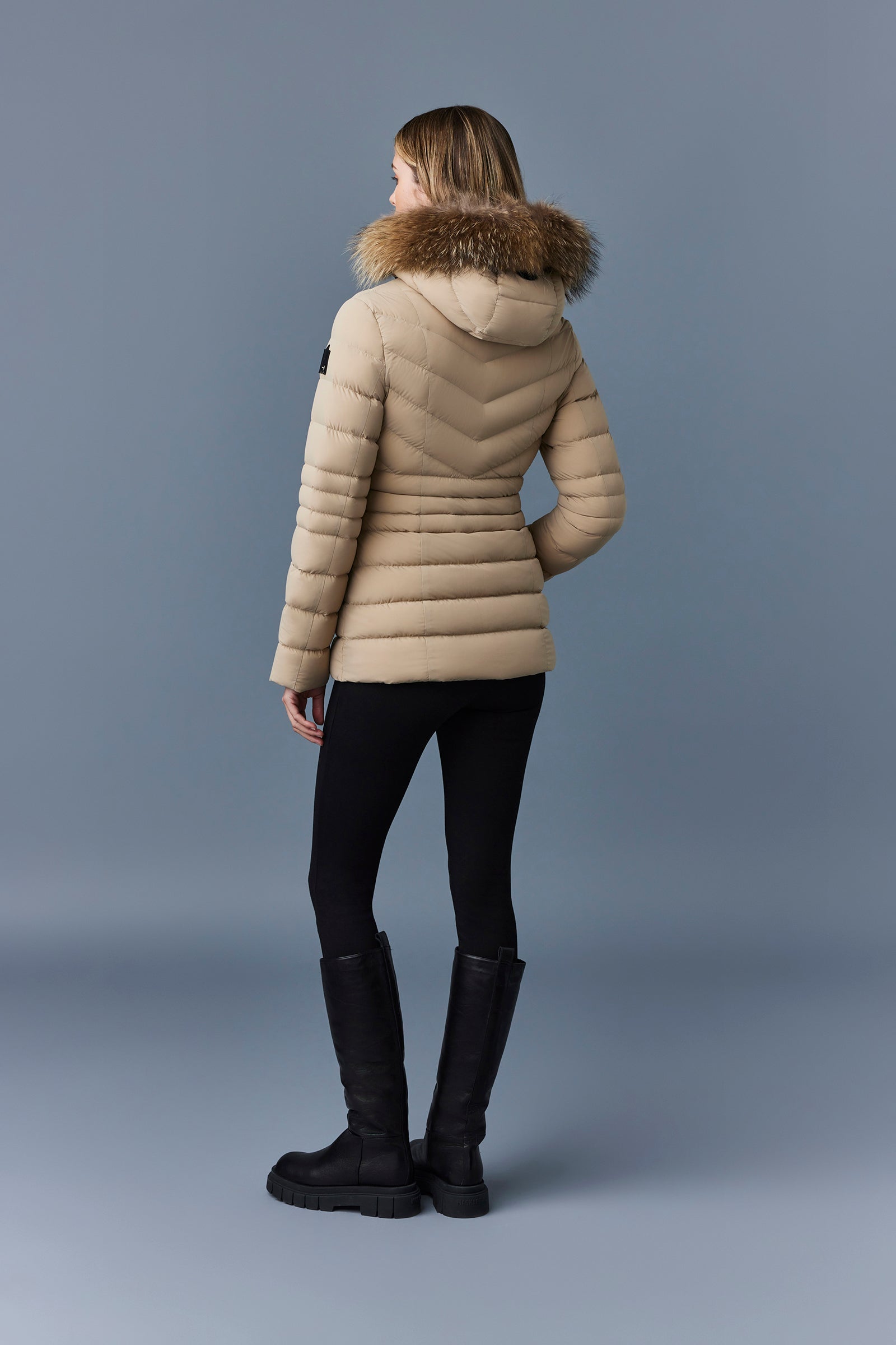 Patsy-F, Agile 360 down jacket with natural fur for ladies