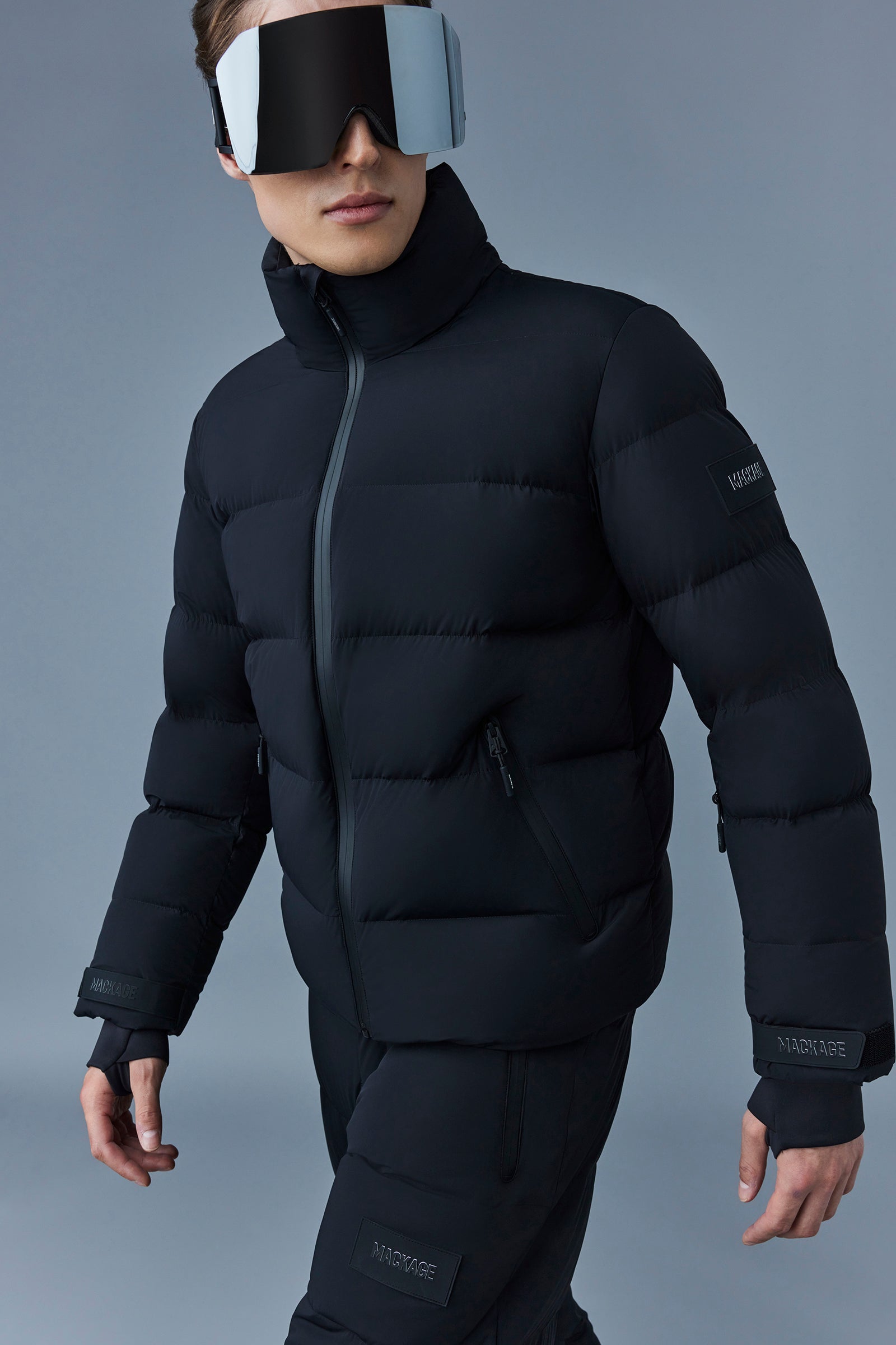 Samuel, Medium down jacket with hood for men | Mackage® US