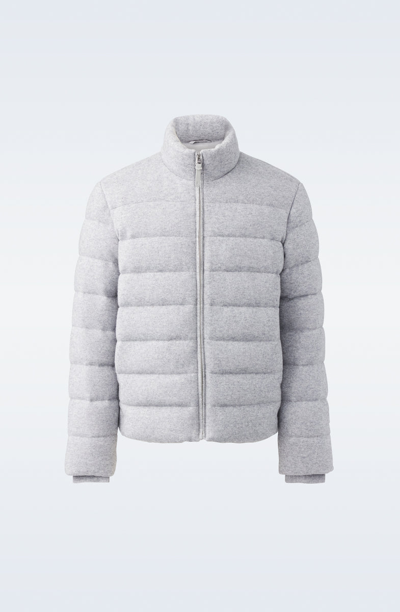 Scott Light down jacket with cashmere blend shell for men Mackage US