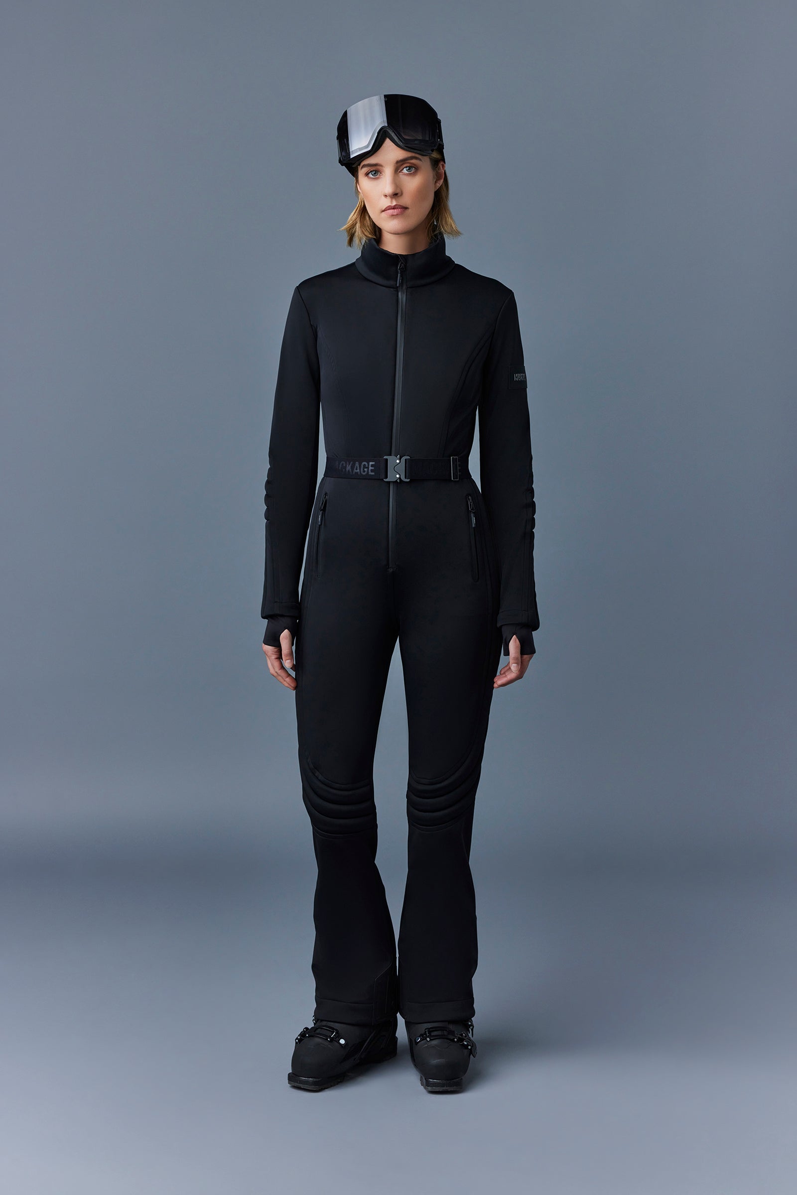 Shawna, Techno fleece ski suit with articulated sleeves and knees for  ladies | Mackage® US