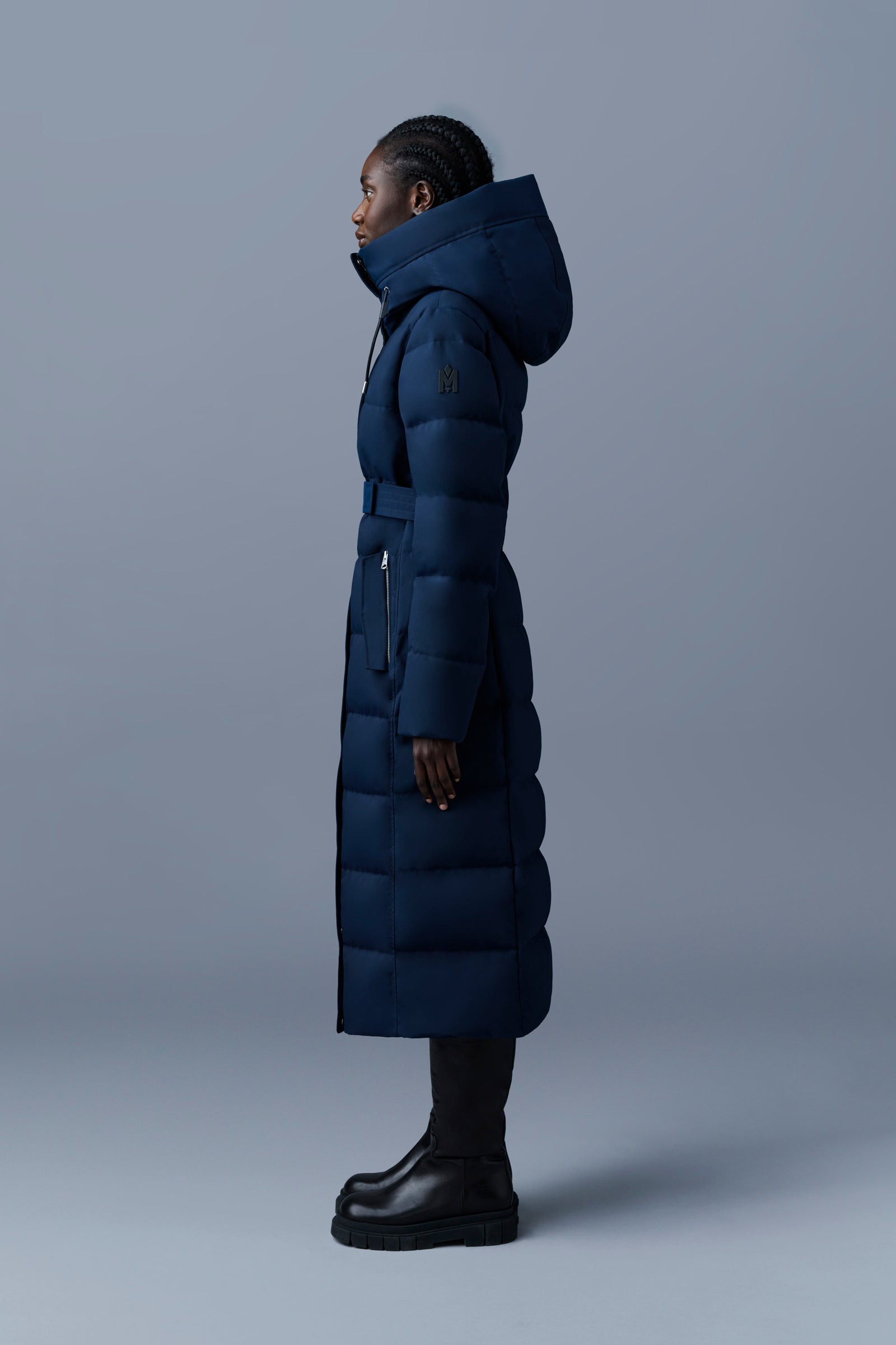 Shyla, 2-in-1 down coat with removable bib for ladies