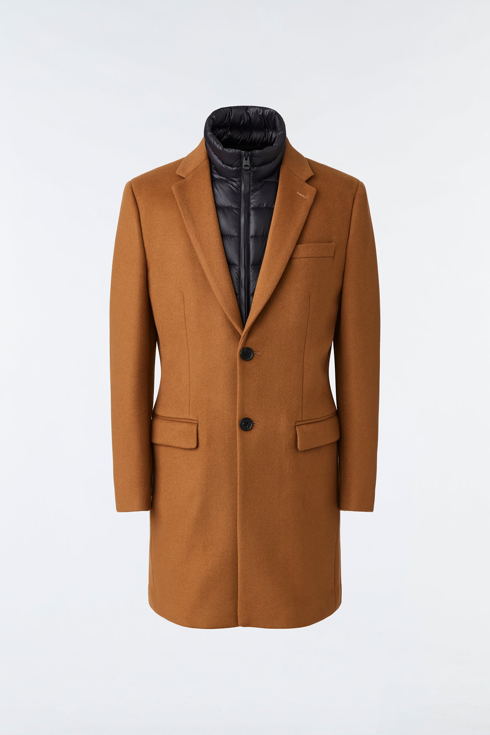 Skai Double face wool 2 in 1 top coat with removable down liner for men Mackage US