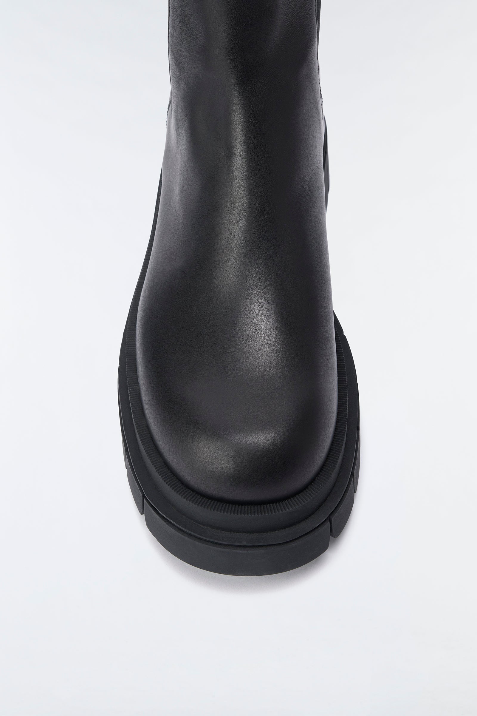 Marfa Leather Ankle Boots in Black - Khaite