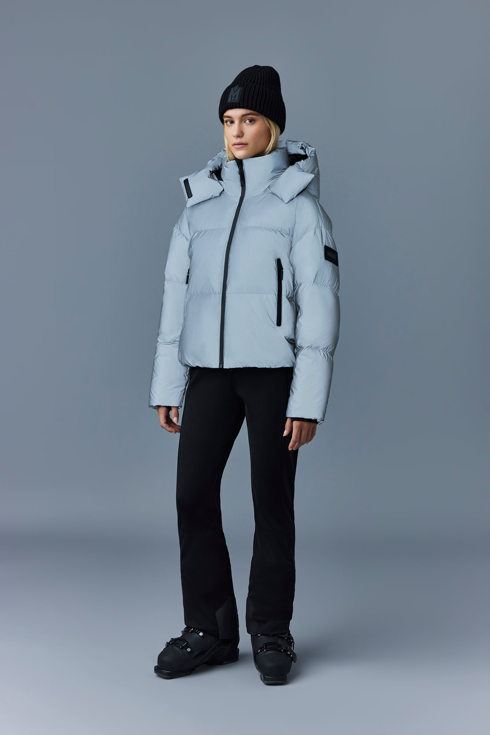 Tessy, Down jacket with reflective shell for ladies | Mackage® US