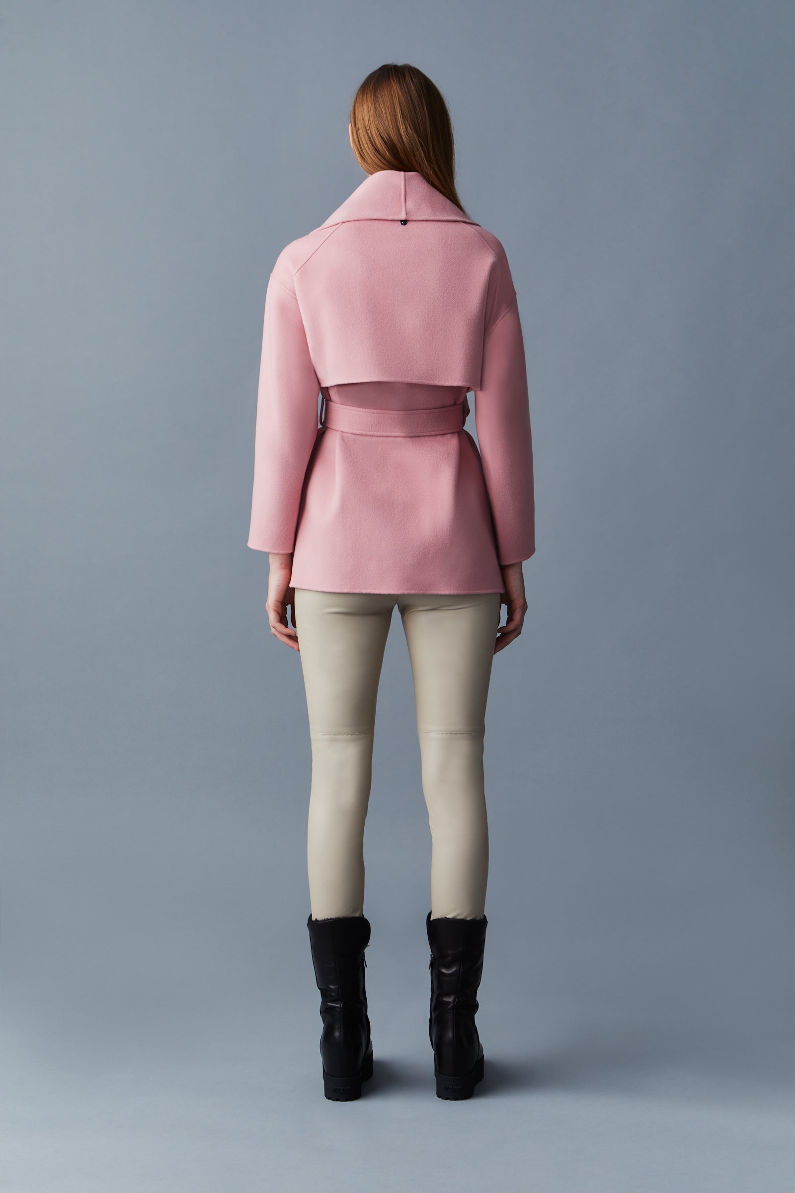 TYRA Double-Face wool robe jacket for Women | Mackage US