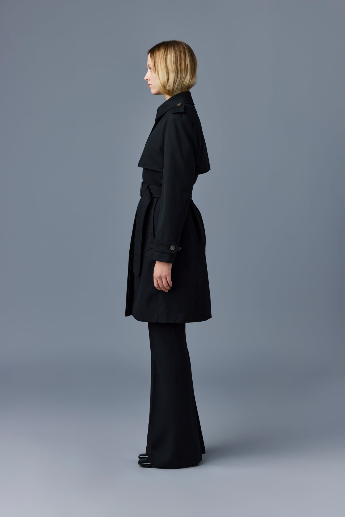 ジャケット・アウター CLANE UP NECK OVER DOUBLE COAT Doubleface Jacket with Open Lapel | SLY010