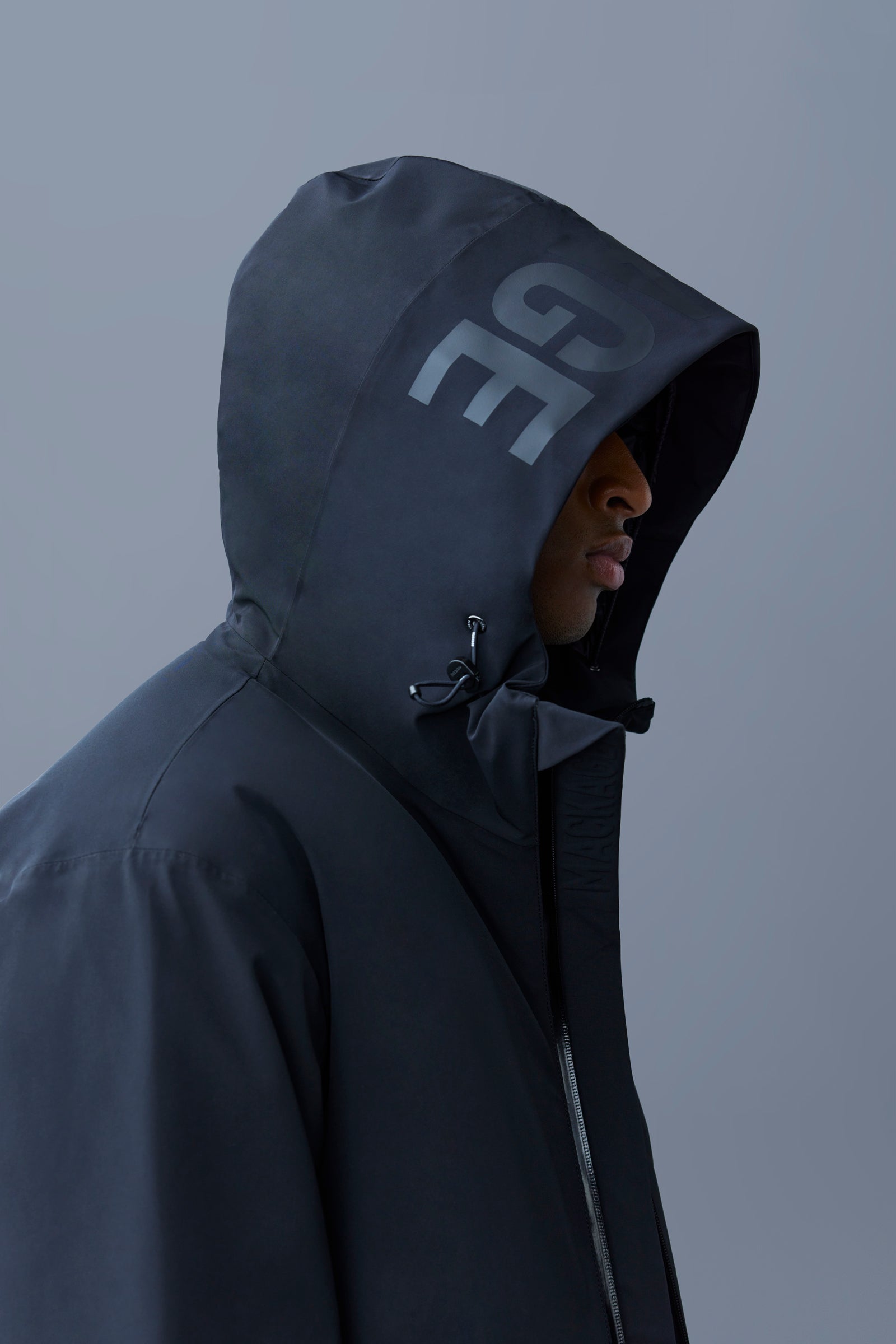   ブラックダウンジャケット　MACKENZIE CANADA GOOSE＞MACKENZIE PARKA BLACK LABEL ダウンジャケット